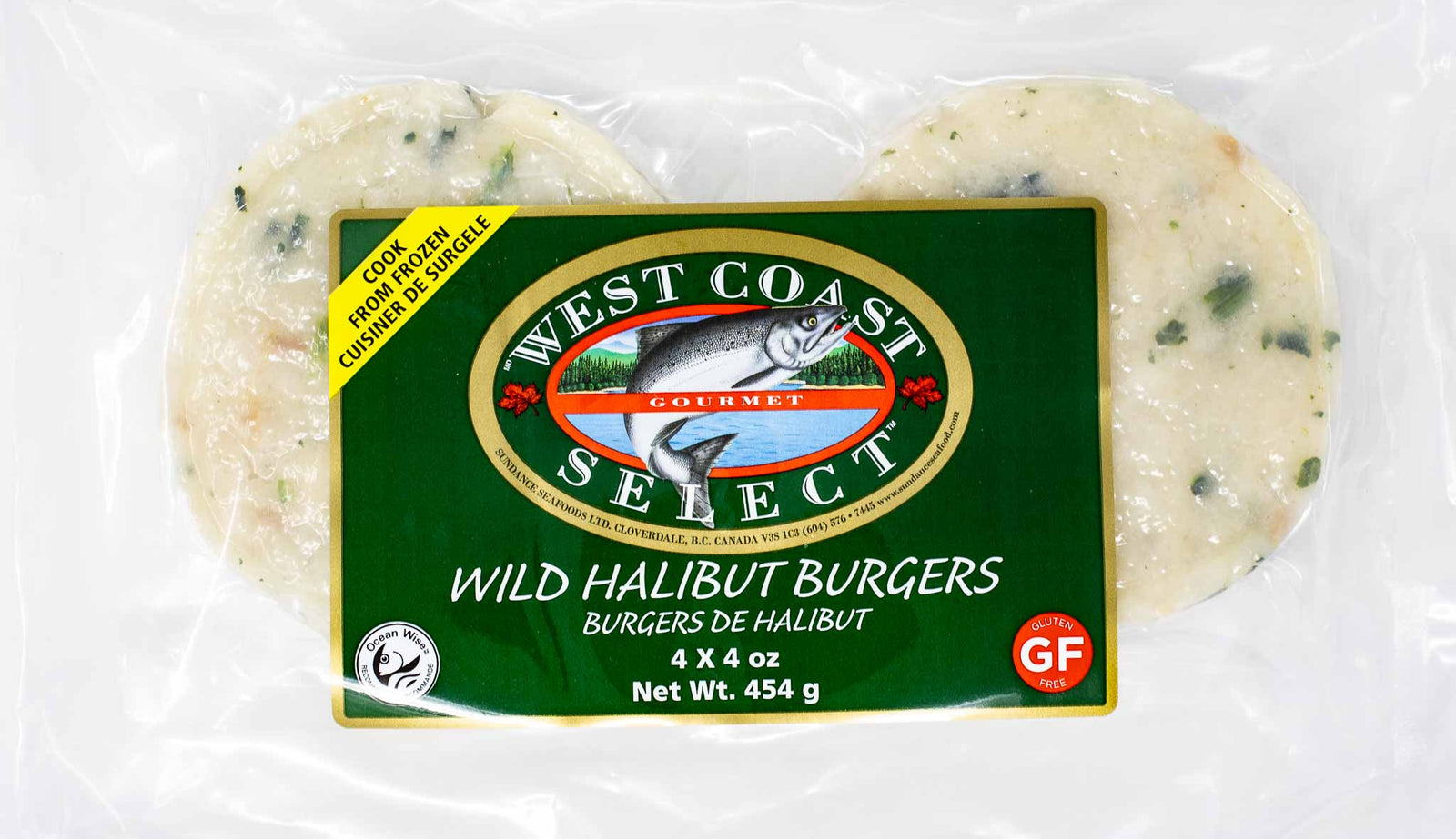 WILD HALIBUT BURGER 4x4oz FROZEN