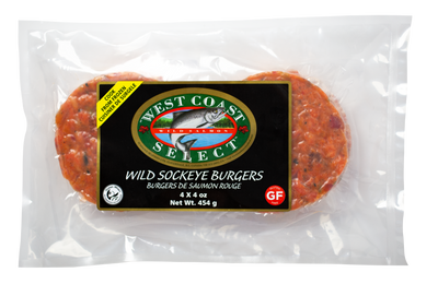 WILD SALMON BURGER 4x4oz FROZEN