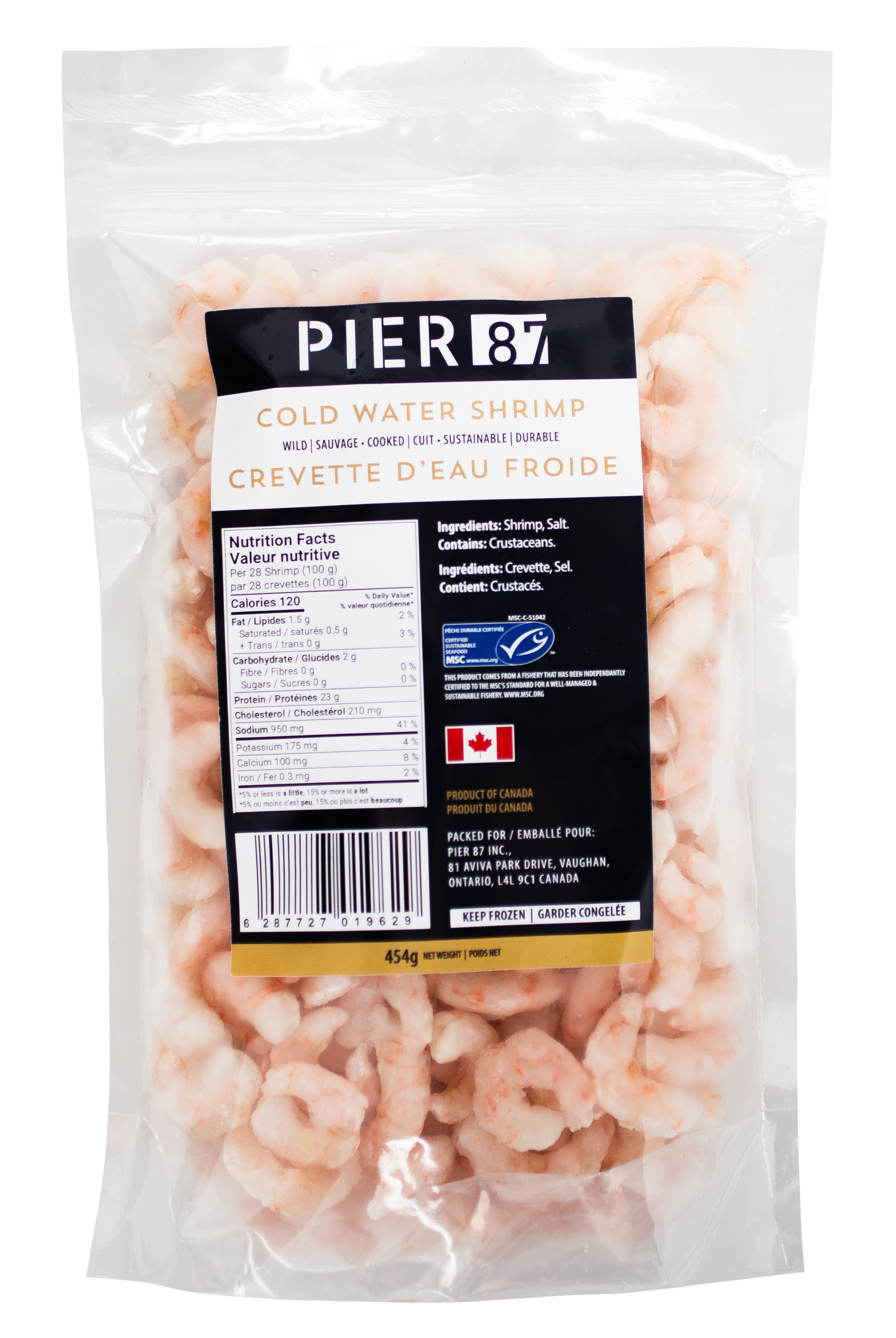 SHRIMP *MSC* COLDWATER 1 LB FROZEN