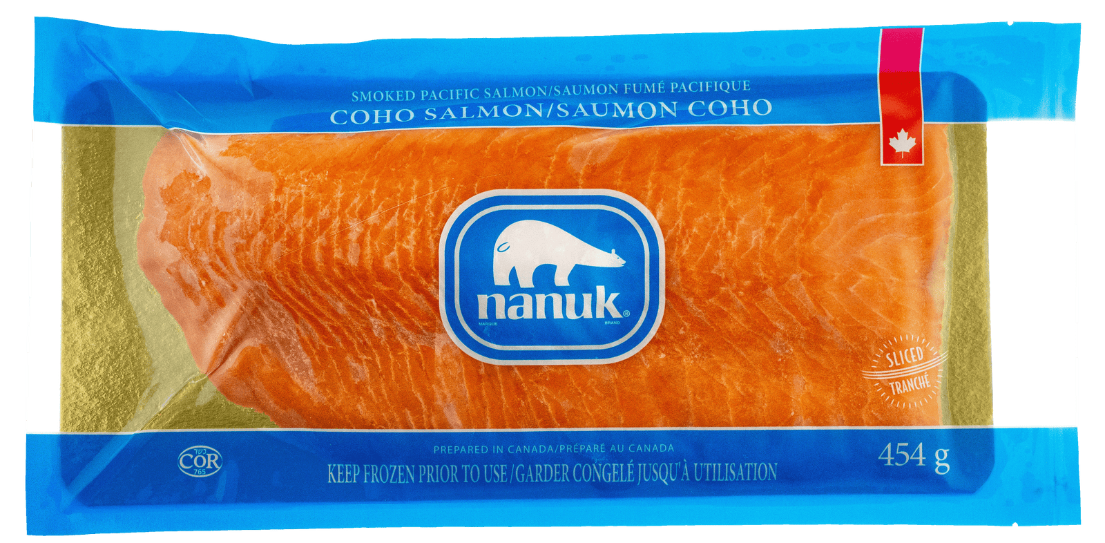 SMOKED SALMON COHO 454g FROZEN