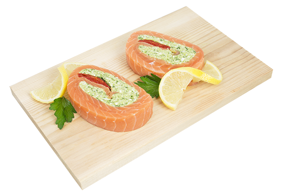 SALMON PINWHEELS SPINACH FETA 2pc x 6oz FROZEN